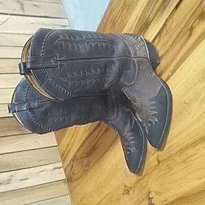 Brown and Black Western Cowboy Boots